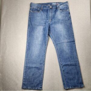 Izod Blue Relaxed Fit Jeans Classic Comfort Stretch Mens 40x31